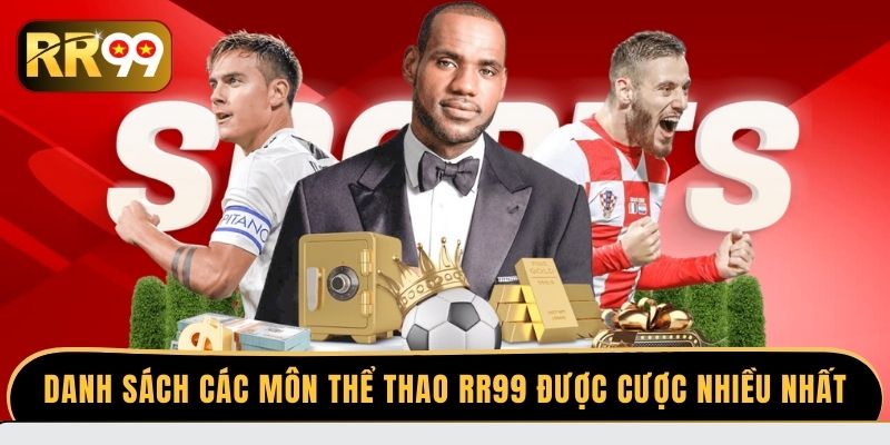 Danh sách các môn thể thao RR99 được cược nhiều nhất